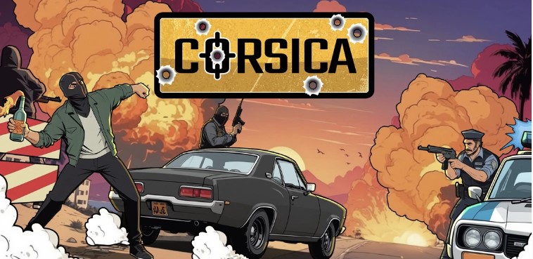 Aperçu de la machine à sous Corsica et sa grille de jeu.