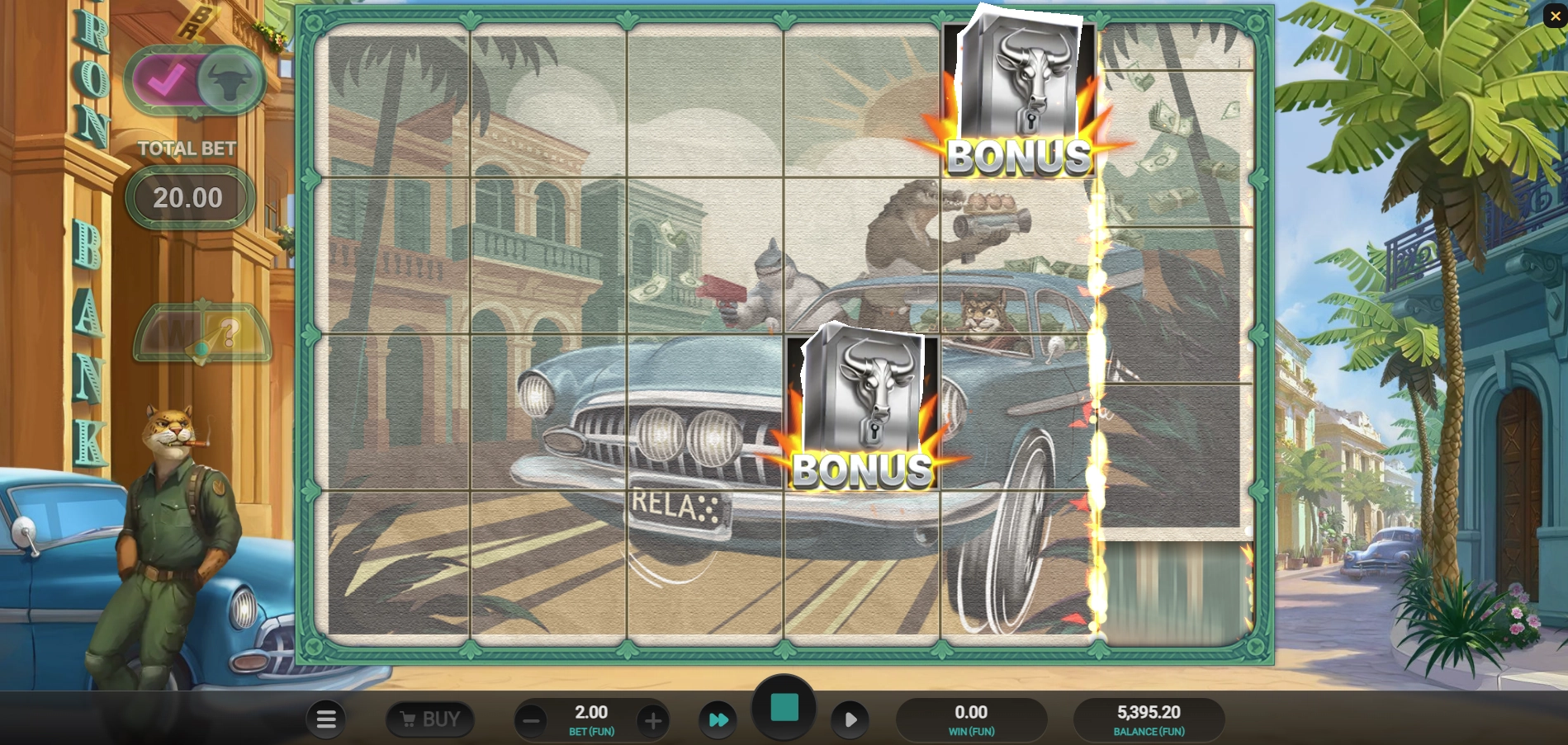Iron Bank 2 bonus roll mechanic reels