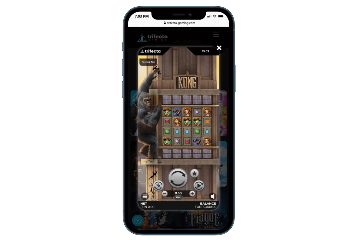 La machine à sous Kong jouable sur tous les appareils mobiles.