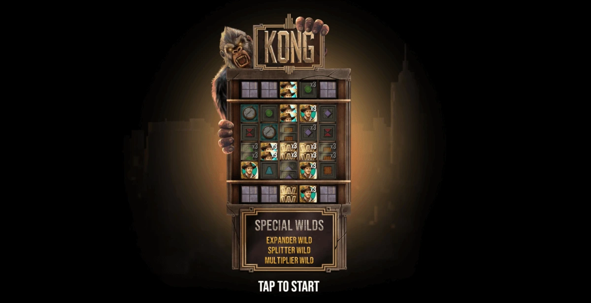 Les différents types de Wilds spéciaux sur la machine à sous Kong.